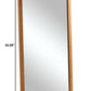 64" Brown Solid Wood Framed Full Length Mirror