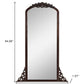 64" Brown Solid Wood Framed Full Length Mirror