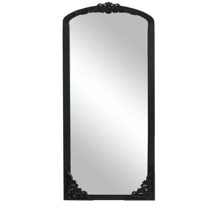 69" Black Solid Wood Framed Full Length Mirror