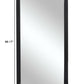 69" Black Solid Wood Framed Full Length Mirror