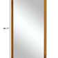 69" Brown Solid Wood Framed Full Length Mirror