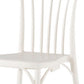 Set of Two White Heavy Duty Plastic Outdoor Stacking Dining Chairs
