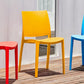 Set of Four Gold Heavy Duty Plastic Outdoor Stacking Dining Chairs
