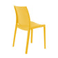 Set of Four Gold Heavy Duty Plastic Outdoor Stacking Dining Chairs