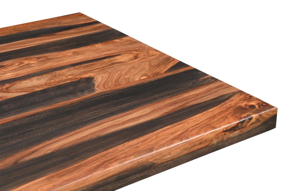 75" Brown Solid Wood Pedestal Base Dining Table