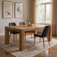 75" Brown Solid Wood Dining Table