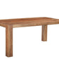 75" Brown Solid Wood Dining Table