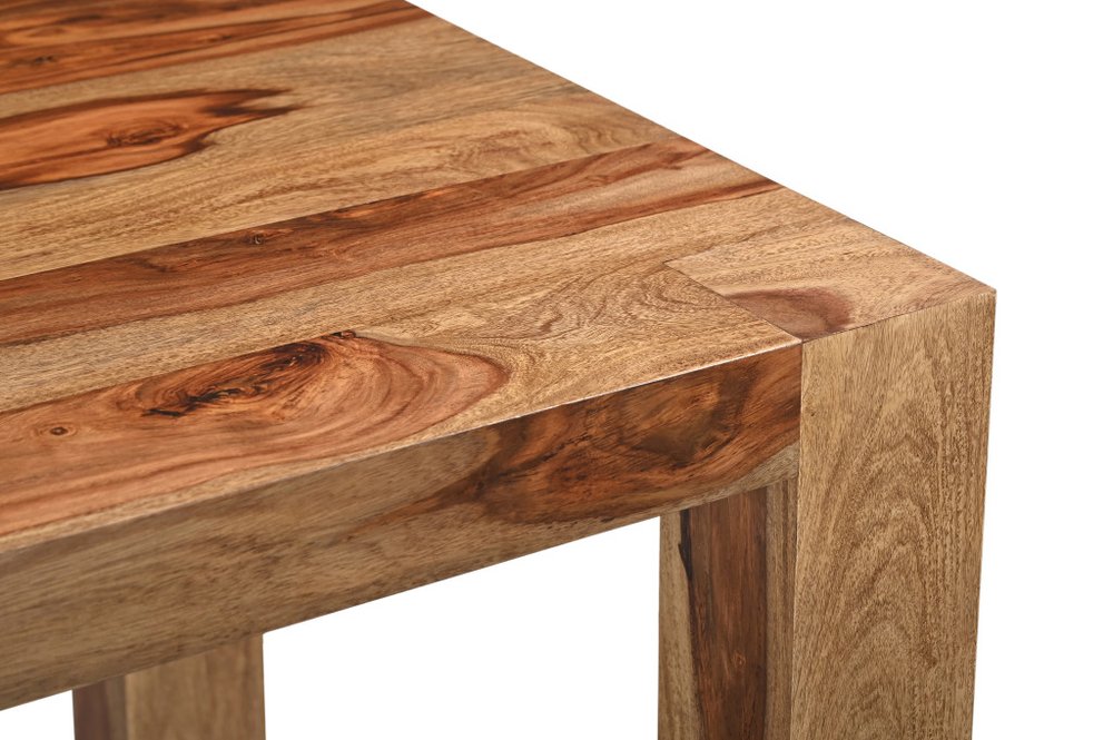 75" Brown Solid Wood Dining Table