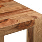 75" Brown Solid Wood Dining Table