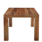 75" Brown Solid Wood Dining Table