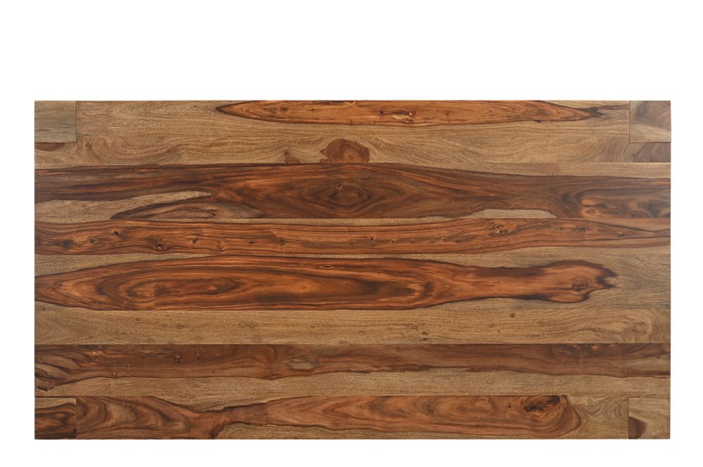 75" Brown Solid Wood Dining Table