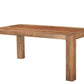 75" Brown Solid Wood Dining Table