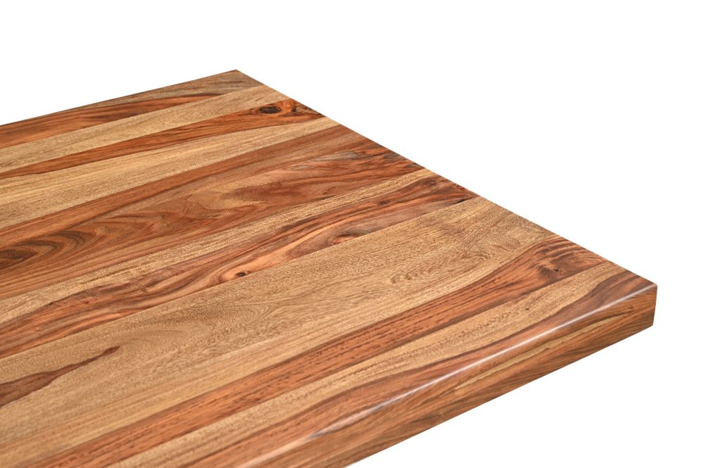 75" Brown Wood Pedestal Base Dining Table