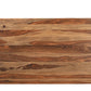 75" Brown Wood Pedestal Base Dining Table