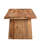 74" Brown Wood Double Pedestal Base Live Edge Dining Table