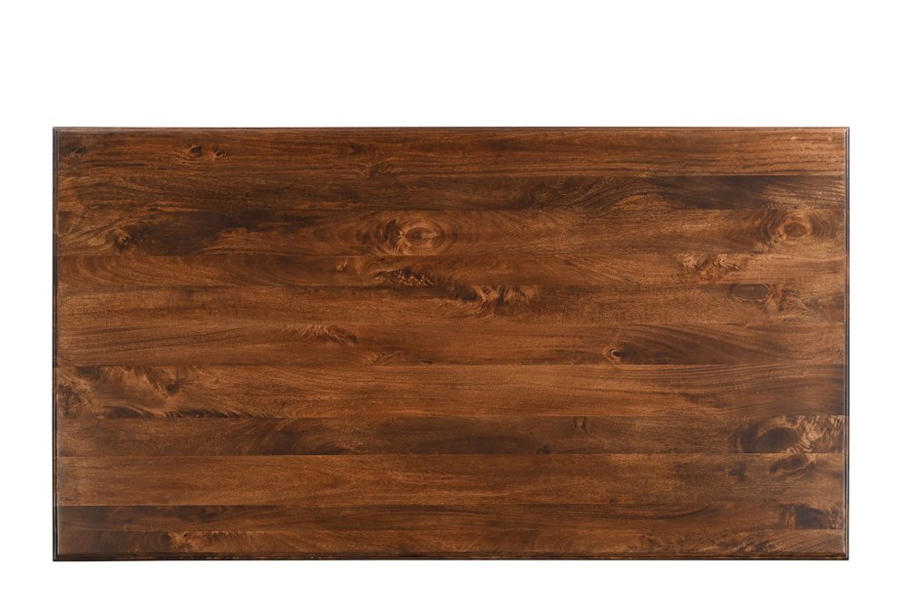 96" Dark Brown Wood Double Pedestal Base Dining Table