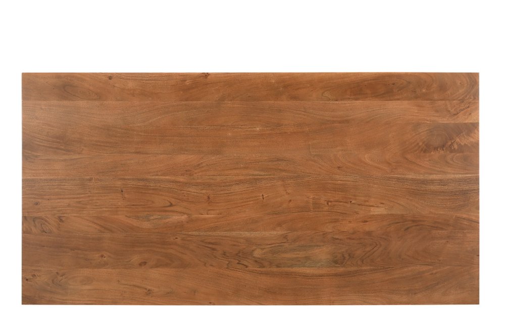 86" Brown Wood Trestle Base Dining Table