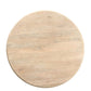 48" Natural Solid Wood Pedestal Base Round Top Dining Table
