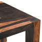 75" Dark Brown Solid Wood Dining Table