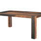 75" Dark Brown Solid Wood Dining Table