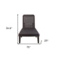 75" Brown Heavy Duty Plastic Outdoor Stacking Chaise Lounge