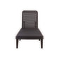 75" Brown Heavy Duty Plastic Outdoor Stacking Chaise Lounge