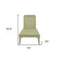 75" Sage Heavy Duty Plastic Outdoor Stacking Chaise Lounge