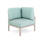 31" Sea Green Heavy Duty Plastic Outdoor Modular with Sea Green Cushion