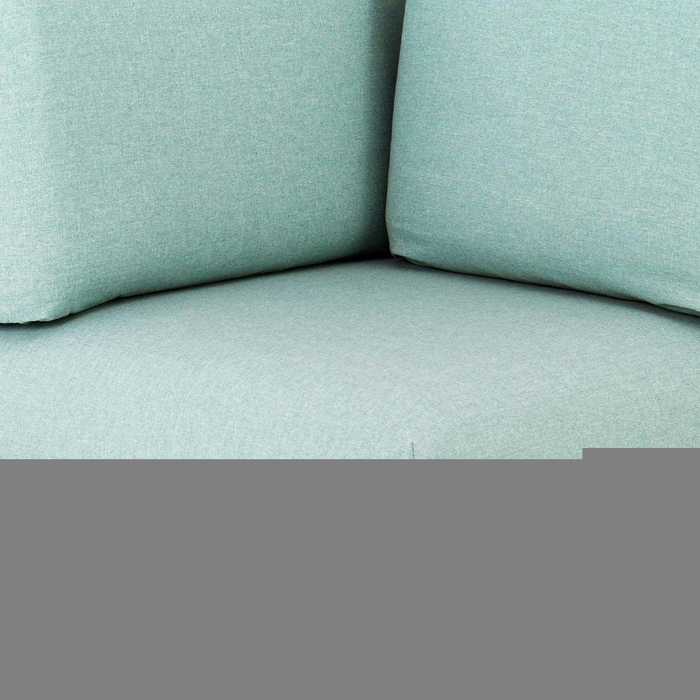 31" Sea Green Heavy Duty Plastic Outdoor Modular with Sea Green Cushion