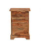 30" Natural Solid Wood Three Drawers Filing Cabinet