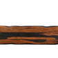 75" Brown Solid Wood Live Edge Dining Bench