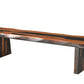 75" Brown Solid Wood Live Edge Dining Bench