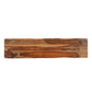 75" Brown Solid Wood Live Edge Dining Bench