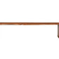 60" Brown Solid Wood Live Edge Dining Bench