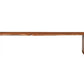 60" Brown Solid Wood Live Edge Dining Bench