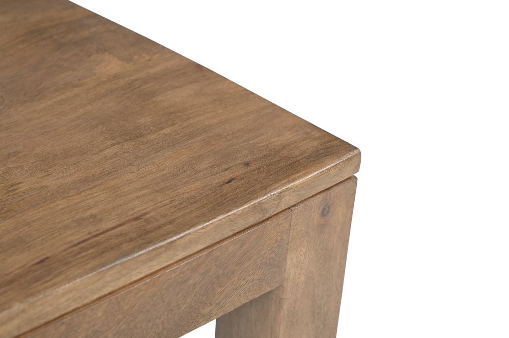 Set of Two Brown Solid Wood Slat Back Dining Side Chairs