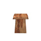 23" Brown Solid Wood Square Live Edge End Table
