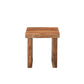 23" Brown Solid Wood Square Live Edge End Table