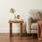 23" Brown Solid Wood Square Live Edge End Table