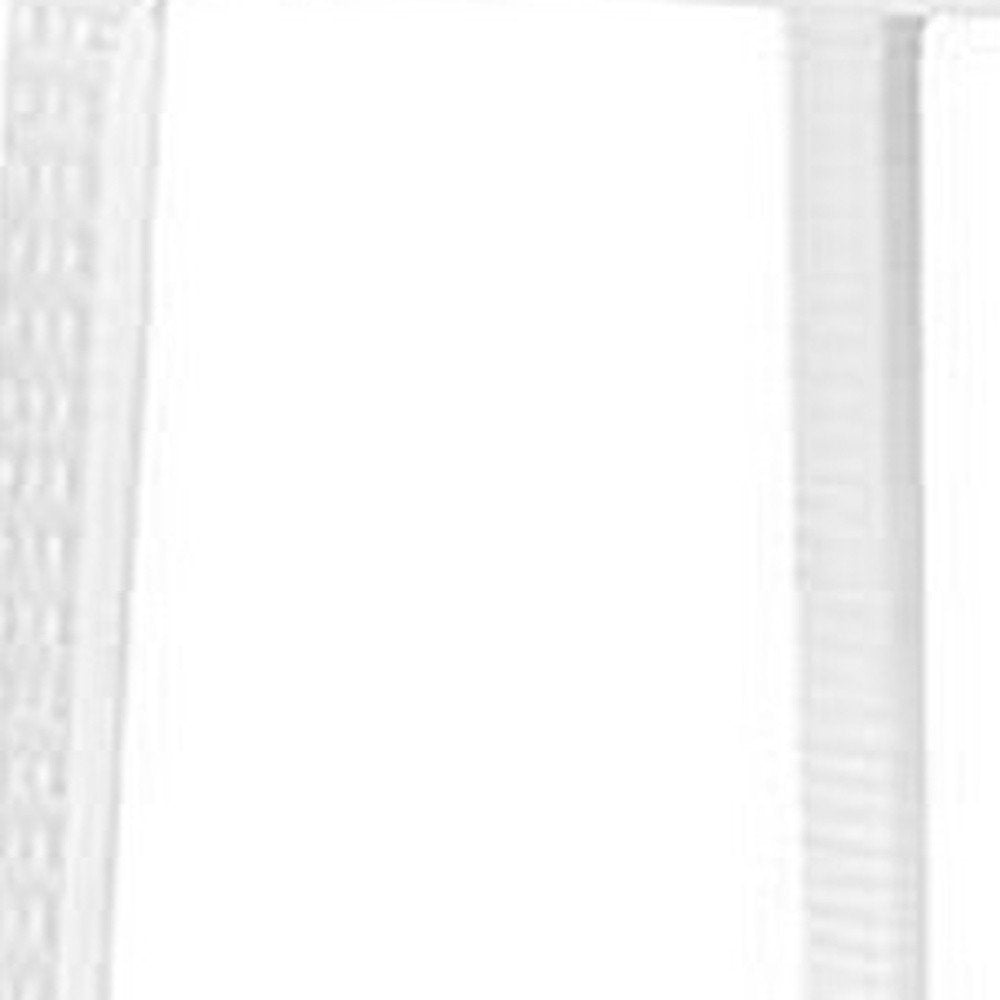 Set of Two 30" White Faux Rattan Low Back Outdoor Bar Height Chairs