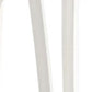 Set of Two 26" White Heavy Duty Plastic Low Back Outdoor Counter Height Bar Chairs