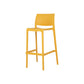 Set of Two 30" Yellow Heavy Duty Plastic Low Back Outdoor Bar Height Chairs