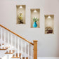 Set of Three Ala Faux Niche 3D Peel and Stick Wall Decals