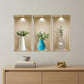 Set of Three Asa Faux Niche 3D Peel and Stick Wall Decals