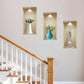 Set of Three Asa Faux Niche 3D Peel and Stick Wall Decals