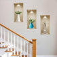 Set of Three Ava Faux Niche 3D Peel and Stick Wall Decals