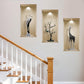 Set of Three Apa Faux Niche 3D Peel and Stick Wall Decals