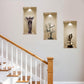 Set of Three Acy Faux Niche 3D Peel and Stick Wall Decals