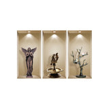 Set of Three Acy Faux Niche 3D Peel and Stick Wall Decals
