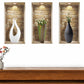 Set of Three Gin Faux Niche 3D Peel and Stick Wall Decals